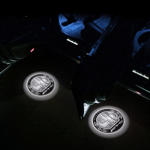 QCDIN For Mercedes Benz Car Door Logo Lights - for A B C E M GL GLA GLB GLC GLE GLS G Class EQC